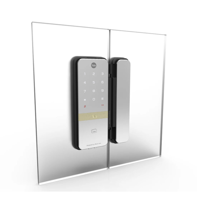 Yale YDG313 Shine Smart Door Lock  Bundle - Silver - قفل ذكي